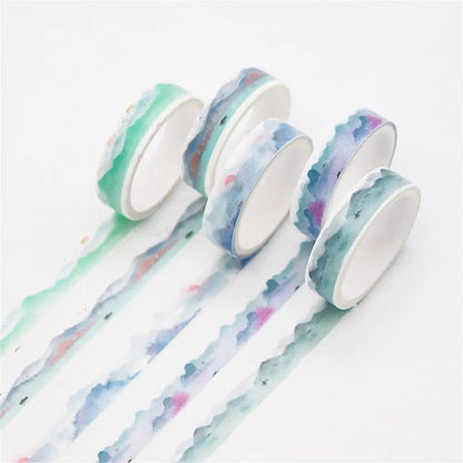 5PCS New Multicolor Washi Tape Masking Tape Cute Scrapbooking DIY Craft Decor Adhesive Tape School Stationery Home Supplies -
