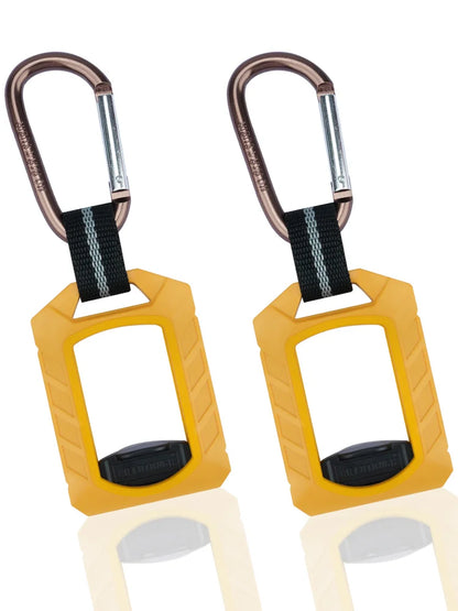 Zip Ties Holder,Reusable Zip Tie Organizer Band,Cable Tie Bracket for wire ties Arrangement.(1PC/black) - BZT01-YELLOW 2PCS