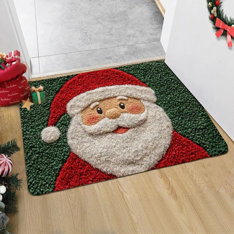 Christmas Door Mat Red Santa Claus Outdoor and indoor Gingerbread Man Carpet New Year 2026 Merry Christmas Home Decor Foot Ma