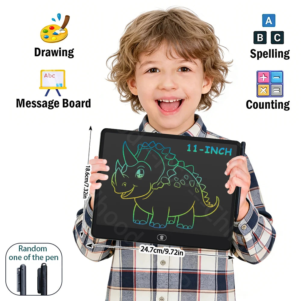 8/11/13/16 Inch LCD Drawing tablet Writing Board Kids Doodle Painting Handwriting Pad Toy for 3 4 5 6 7 8 Years Girls Boys Gi