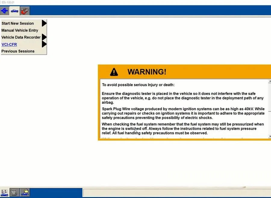 IDS 133 VCM VCI Diagnostic Software