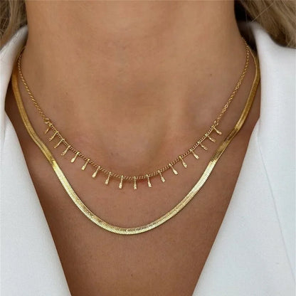 Vintage Punk Gold-plate Thick Chain Head Portrait Coin Pendant Necklace For Women Fashion Multilevel Geometric Hip Hop Jewelr
