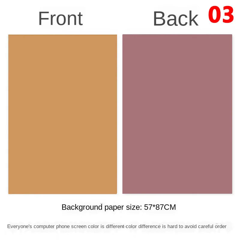 Photography Backdrops Wallpaper 57*87cm 2sides Solid Color Photo Background Props for Photo Studio Newborn Product Photograph