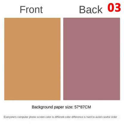 Photography Backdrops Wallpaper 57*87cm 2sides Solid Color Photo Background Props for Photo Studio Newborn Product Photograph