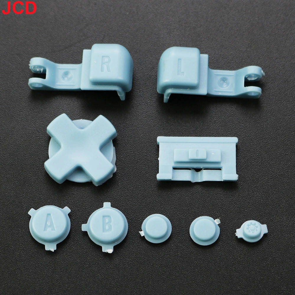 JCD 1set For GameBoy Advance SP GBA SP Plastic Full Button Set For GBA SP A B Select Start Power ON/OFF L R Buttons Kit D Pad