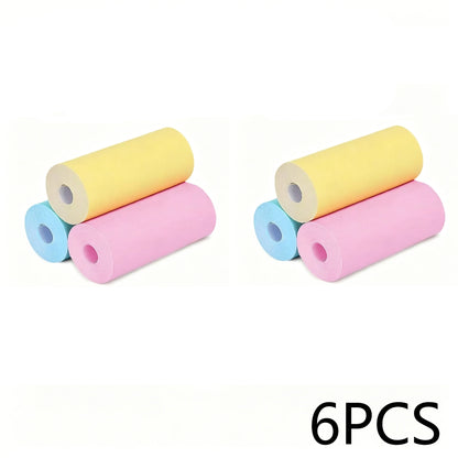 3-20 Rolls 57x25MM Thermal Paper Color Children Camera Instant Print Kids Camera Printing Paper Replacement Accessories Parts