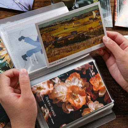 40pcs/book A6 Storage Booklet Simple Large-Capacity Waterproof Photo Storage Book PP Material