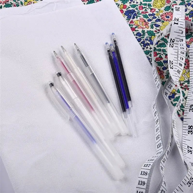 10Pcs/Set Heat Erasable Magic Marker Pen Temperature Disappearing Fabric Fabric Pens Line Marking DIY Craft Sewing Accessorie