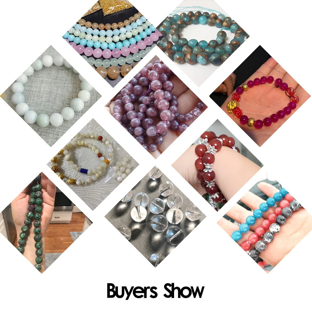 Natural Stone Beads 4 6 8 10mm Tiger Eye Lava Amazonite Turquoises Agates Jaspers Beads For Jewelry Making DIY Bracelet Neckl