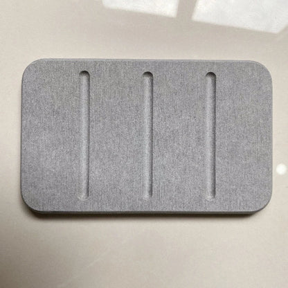 Diatom Mud Soap Dish Quick-Dry Pad Bathroom Countertop Soap Toiletries Absorbent Mat Rectangular Soap Holder Bathroom Supplie