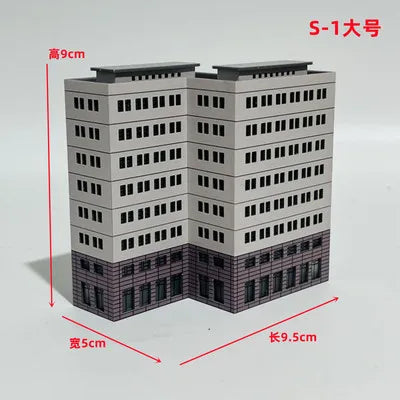 Architecture 1:300 ABS Building Scene Plastic Assembly Model Train Layout Design Materials - 15