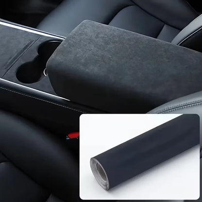 30x100cm Black Fabric Self-adhesive Adhesive Cloth for Car Interior Modification Door Panel Workbench DIY Supply