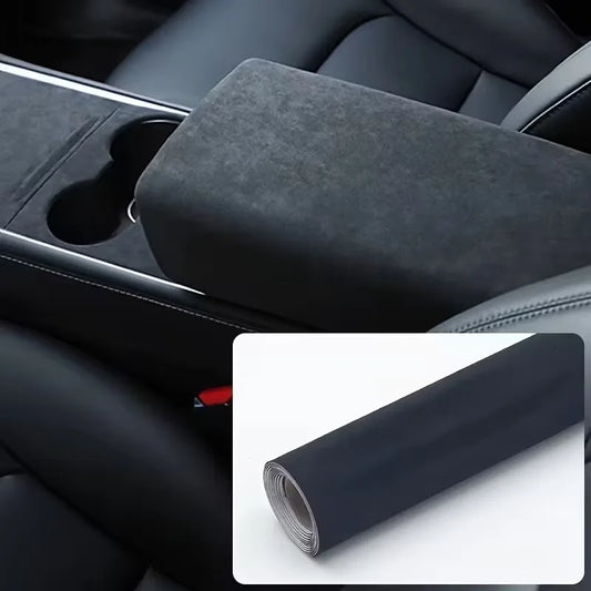 30x100cm Black Fabric Self-adhesive Adhesive Cloth for Car Interior Modification Door Panel Workbench DIY Supply