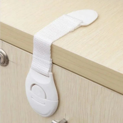 10pcs lot For Baby Furniture Door Drawer Lock Refrigerator Safety Locks Child Proof Infant Protector Brown Cabinet Safety Loc