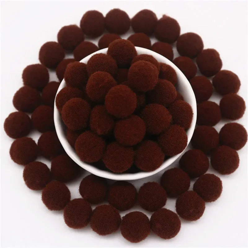 Pompon Balls 8mm 10mm 15mm 20mm 25mm 30mm Fluffy Pompoms Crafts Pompom Diy Handmade Kids Toy Wedding Decoration Craft Supplie
