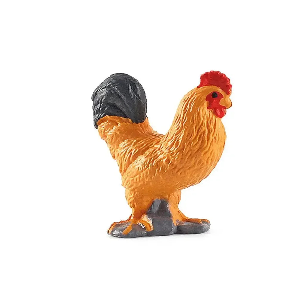 Realistic Animal Model Simulated Poultry Miniatures Farm Dog Duck Cock Figurines Creative Education Kids Gift for Children - 