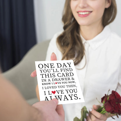 Heartfelt Love Anniversary Card, I Love You Always Greeting Card for Him Her Mom Wife Lover, Perfect for Valentine's Day,Wedd