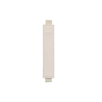 1pc PU Leather Elastic Notebook Band Holders Adjustable Pen Sleeve Pencil Pouch Holder Strap for Notebook Binder - Beige