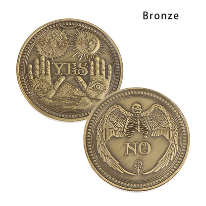 1PC Bronze Yes No Commemorative Coin Collection Gift Souvenir Souvenir Art Metal Antiqu Lovers Craft Gift