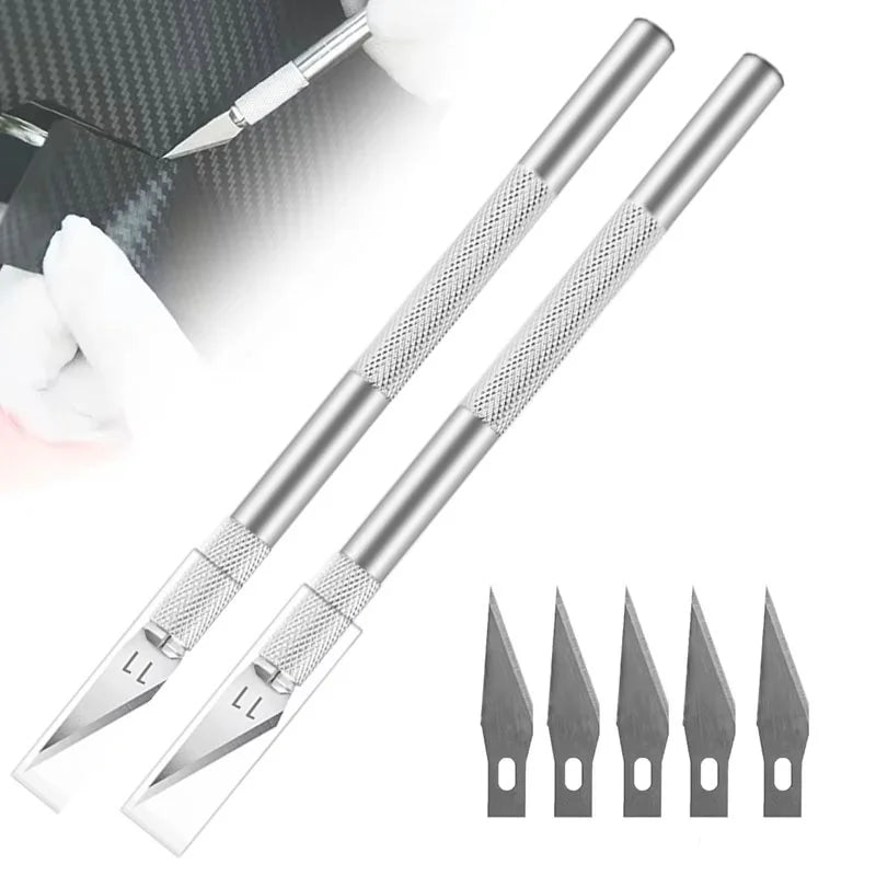 Engraving Craft Knife Metal Non-Slip Scalpel Carving Knife Craft Hobby Scalpel For Art Stationery Supplies Phone Repair Tools