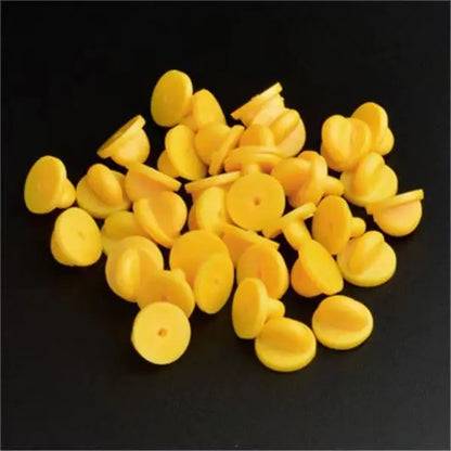 10 pieces/pack Safety Brooches Lock Locking Clasp Metal Pins Back Button Buckle Bulk Pin Keepers Brooch base Jewelry Accessor