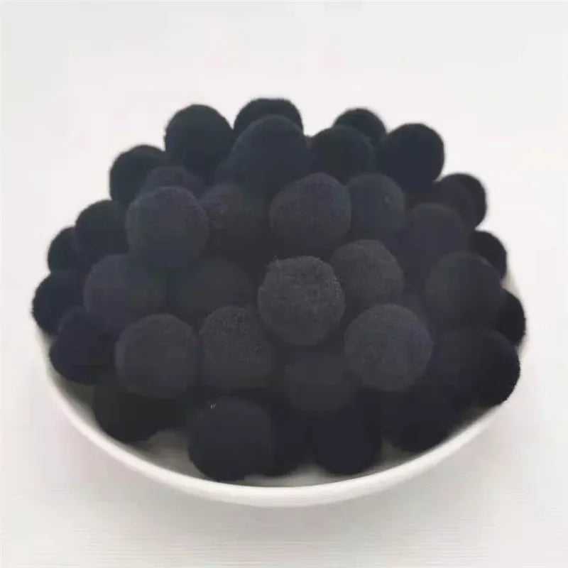 Kids DIY Pompoms Toy Craft Supplies Mini Fluffy Pompon 10/15/20/25mm Pom Poms Christmas Home Decoration Accessories 100pcs/50