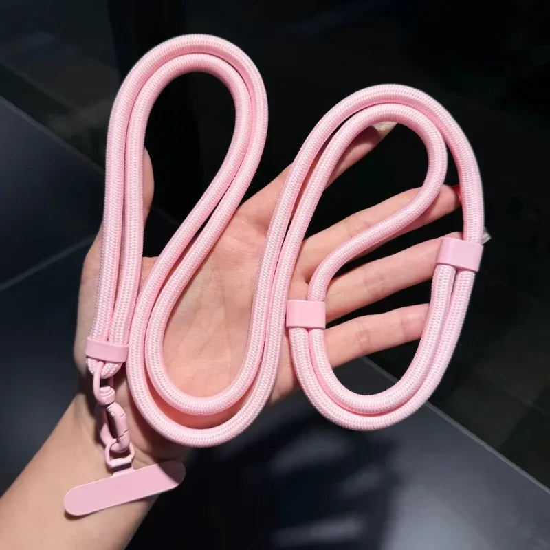 Universal Adjustable Phone Lanyard Crossbody Necklace Strap Phone Case Long Hanging Rope with Clip Anti-Lost Durable and Stur