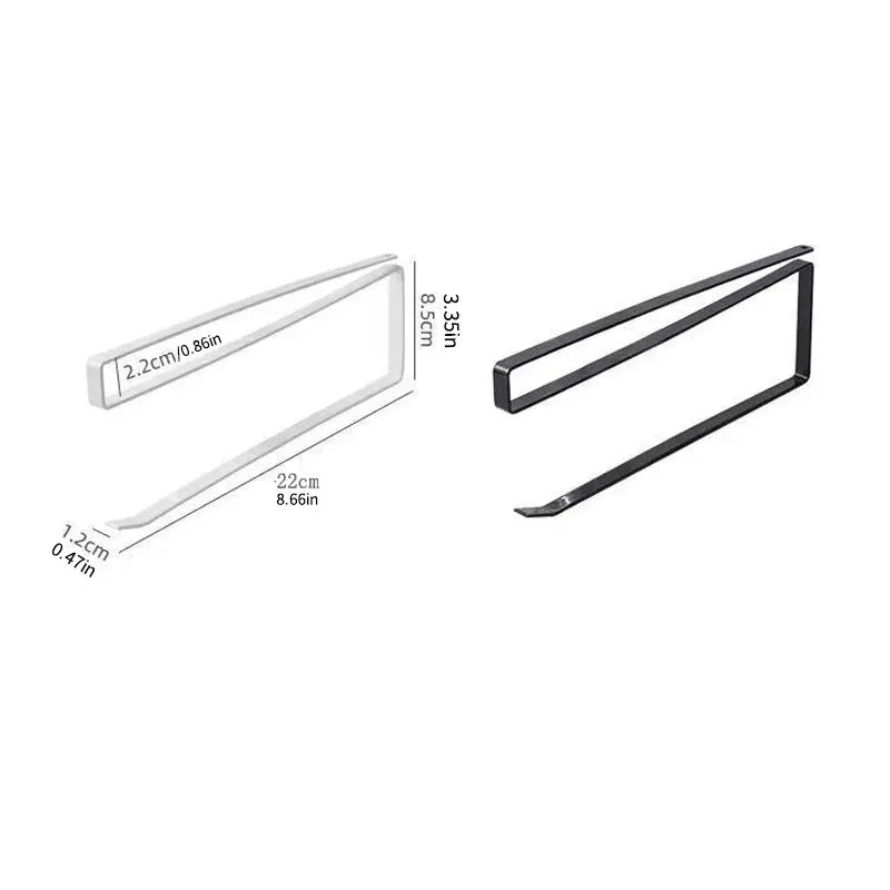 Paper Roll Holder Towel Rack Cling Film Storage Rack Bathroom No Punching Storage Rack Hanging Shelf Kitchen Tissue Accessori