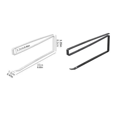 Paper Roll Holder Towel Rack Cling Film Storage Rack Bathroom No Punching Storage Rack Hanging Shelf Kitchen Tissue Accessori