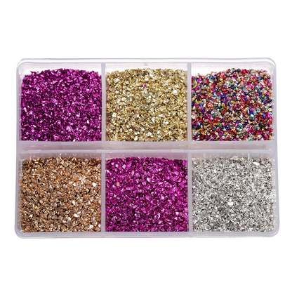30g/Box Crushed Glass Stones Resin Filling Irregular Broken Stone for DIY Epoxy Resin Mold Crafts Nail Art Decoration Materia