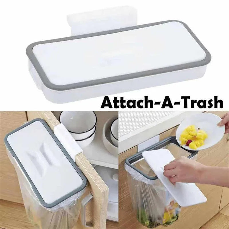 Trash Garbage Hanging Bag Hanger Durable Rubbish Holder Kitchen Support Cabinet Stand Trash Rack Storage Hanger Organizer