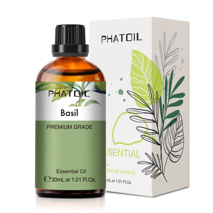 PHATOIL 1PCS Aromatherapy Essential Oil 30ml Lemon Eucalyptus Lavender Bergamot Jasmine Juniper Rose Vanilla Aroma Essential 