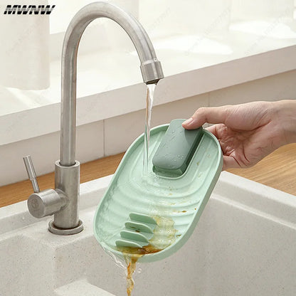 1pcs Polychrome Foldable Nordic Style Pot Holder Lid Shovel Storage Rack Practical Multifunctional Utensils for Kitchen Suppl