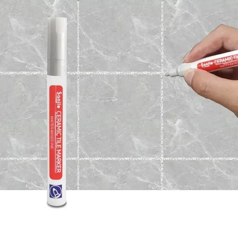 1/3 Pcs Waterproof White Marker Pen Wall Seam Repair Tiles Grout Markers Pens Floor Bathroom Decontamination Paint Brush Tool