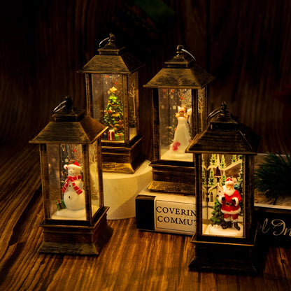 1PC Light Night Light Christmas Interior Light Desktop Decoration Christmas Tree Santa Claus Decorative Desktop Decoration No