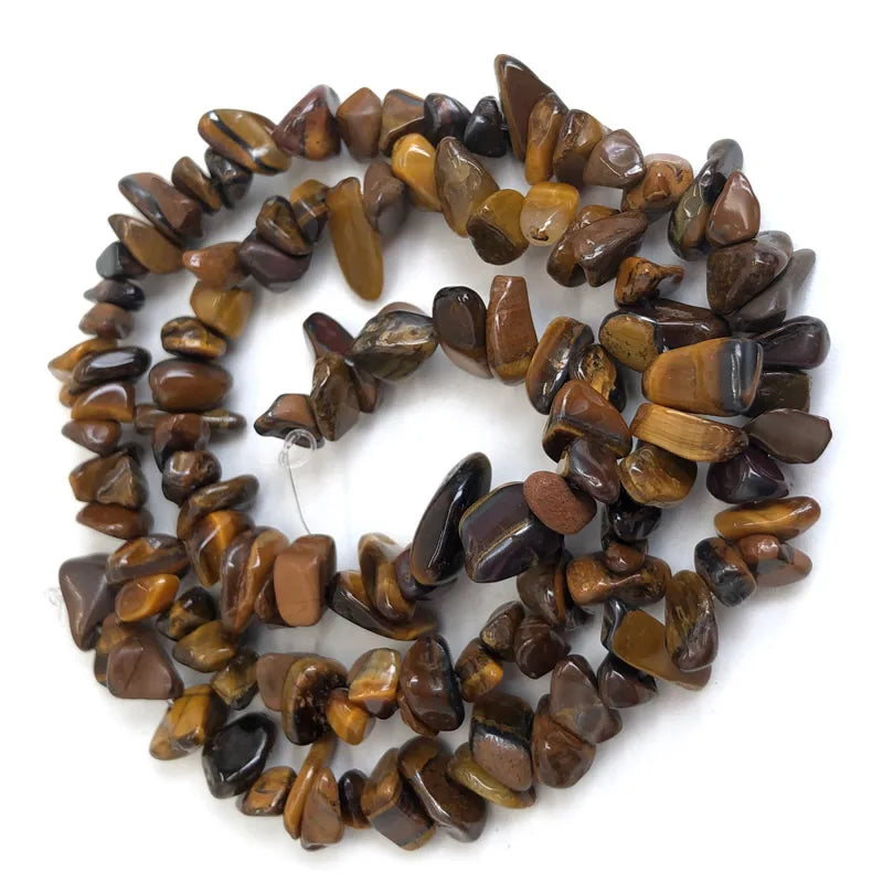 Natural Stone Chips Beads 5-8mm Irregular Gravel Crystal Quartz For Jewelry Making Freeform Beads Diy Necklace Bracelet 15'' 