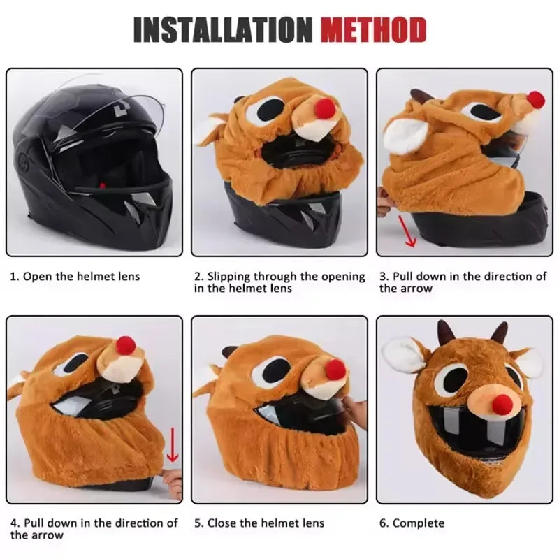 2025 New Motorcycle Helmet Hat Full Helmets Christmas Cap Gift Cover Motorbike Funny Heeds Crazy Case Crash Outdoor Personali
