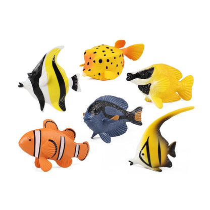 Simulation Plastic Animal Figurines Collection - Marine, Land & Insect Animals Miniature Set Toy for Kids Gift Playset Model 