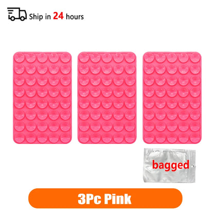 Double Sided Silicone Suction Cup Phone Case Detachable Stand Silicone Rubber Sucker Pad For Selfies And Videos Fixed Pad - P