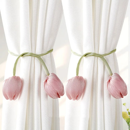 Creative Fashion Tulip Curtain Straps Adjustable Elegant Curtain Tieback Beautifully Curtains Tie Rope Homestay