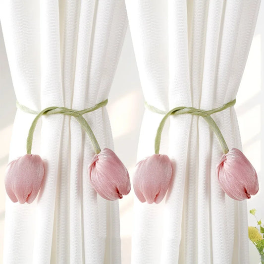 Creative Fashion Tulip Curtain Straps Adjustable Elegant Curtain Tieback Beautifully Curtains Tie Rope Homestay