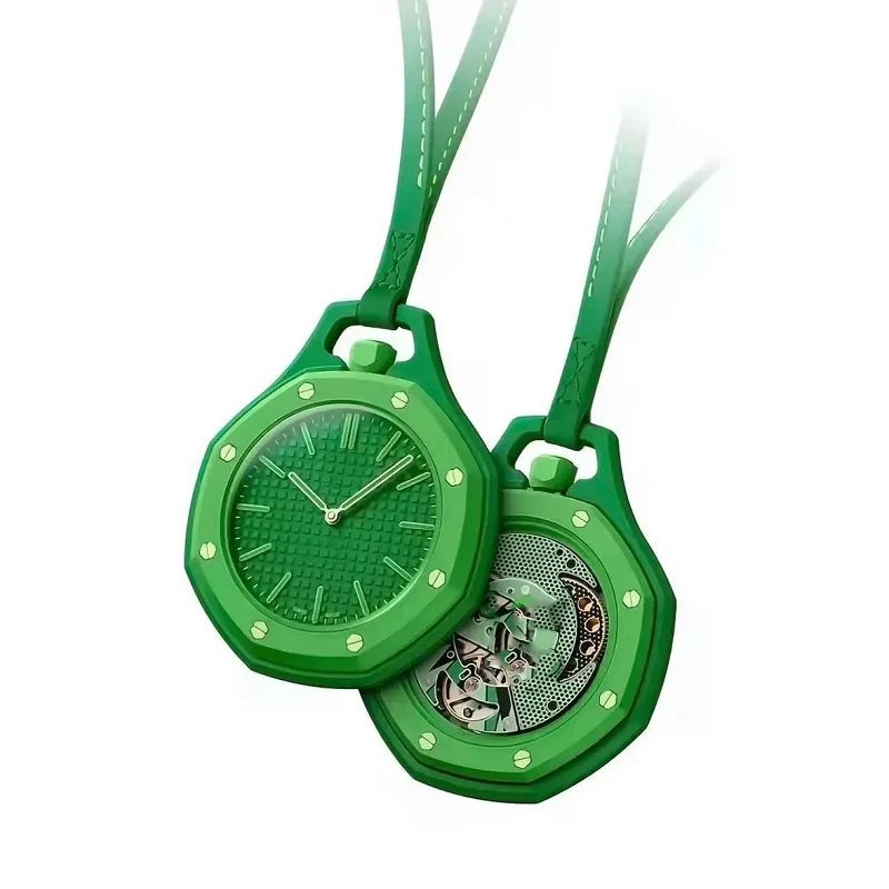 2026 New Hot Pocket Watch Octagonal Pop Style Neck Quartz Movement Candy Color Quartz Watch Color Niche Personality Removable