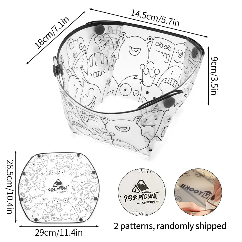 Outdoor Camping Folding Lightweight Tableware Camping Supplies Portable Foldable Bowl Plate Cup Filter Folding Tableware посу