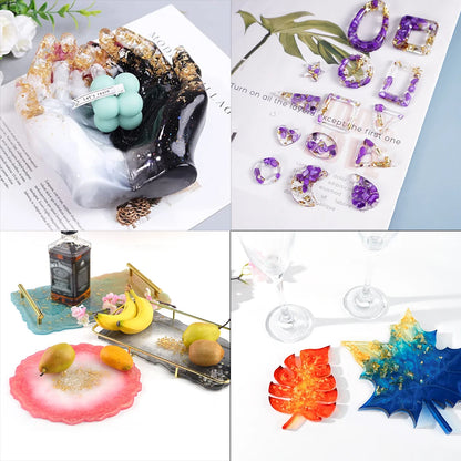 100-200sheets Imitation Gold Foil Paper Leaf Gilding DIY Epoxy Resin Mold Jewelry Making Filling Decorate Resin Crafts Tool