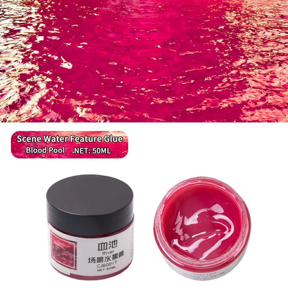 50ML Diorama Rivers/Oceans/Lakes/Simulation Static Water Scene Making Materials DIY Model Kit For Effect Miniature Landscape 