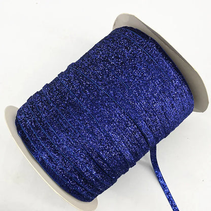 New 6mm Glitter Velvet Ribbon No Elastic Single Face Ribbon Headband Clips Bow Decoration - 14