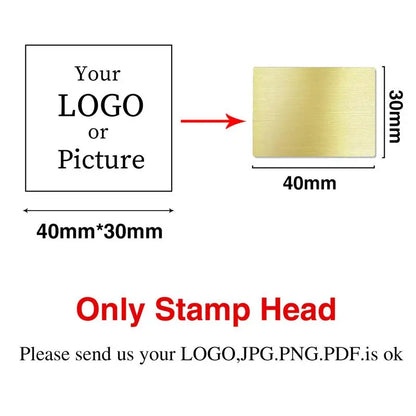 Custom Stamps Personalized Logo Metal Stamps Custom Wax Seals Stamps Customize Your Own Logo Gift Stamps Invitation Stamps - 