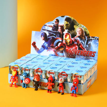 New 24pcs Marvel Spiderman Blind Box Toy Model Anime Action Figures Spider-Man Children'S Toys Decorationdolls Gifts - C 24pc