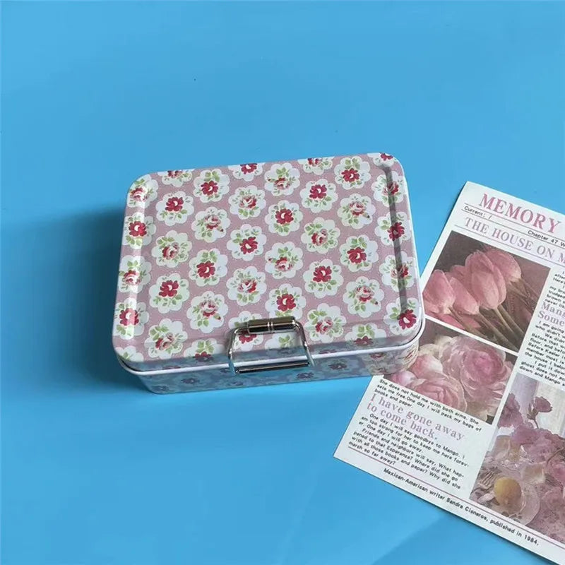 Vintage Metal Storage Canister with Lid – Durable Cookie & Candy Box, Aesthetic Organizer, Ideal Gift for All Occasions