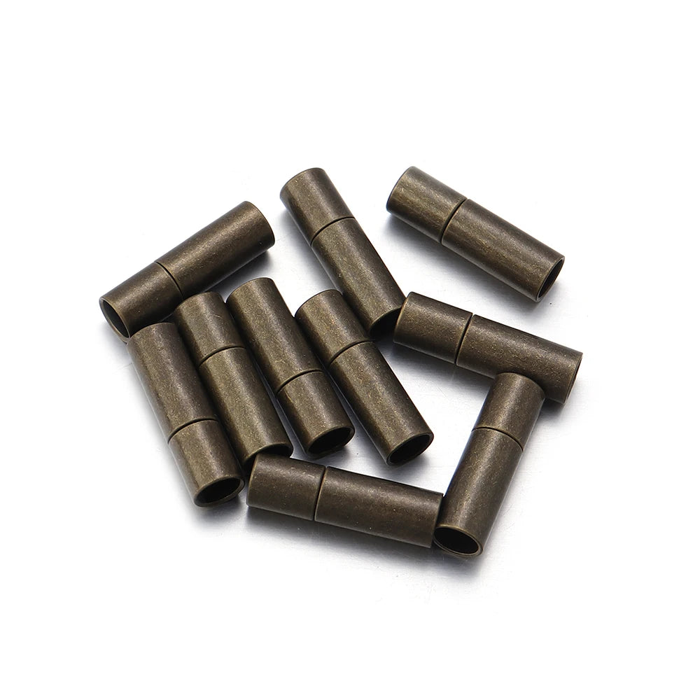 10pcs Leather Cord Ends Caps for Jewelry Making 2 3 4 5 6 7 8mm End Clasps Fasteners DIY Bracelet Necklace Finding